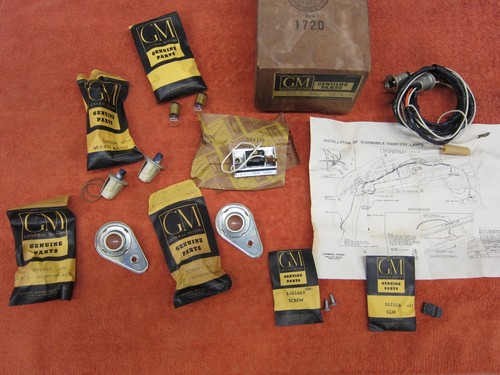NOS 1962 OLDSMOBILE ALL EXCEPT F85 COURTESY LAMP PACKAGE KIT GM 982026 - Picture 2 of 4