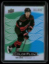 2024-25 Upper Deck Allure #CFL-50 Seth Jarvis Color Flow Green-Blue