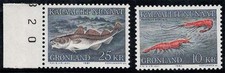 Groenland 1981-82 Mi. 129,133 Neuf ** 100% Poissons, faune