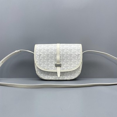 GOYARD ショルダーバッグ ホワイト Goyard White Monogram Messenger Bag Vintage Shoulder Crossbody