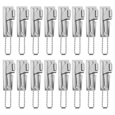 16pcs P51 Can Openers, Stainless Steel Military 2.05x0.75 inch, Silver