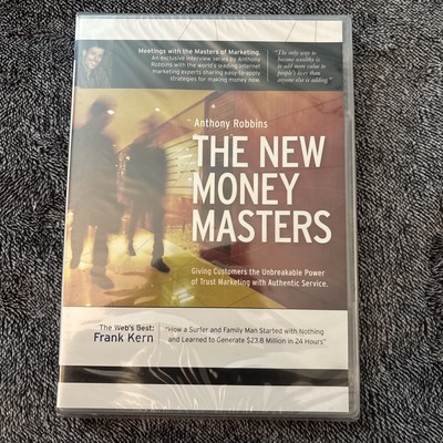 Anthony Tony Robbins: The New Money Masters w/Frank Kern DVD and CD- New
