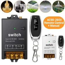433MHz Remote Control Relay Switch 90-264V Wireless Remote Switch 300-500m Range