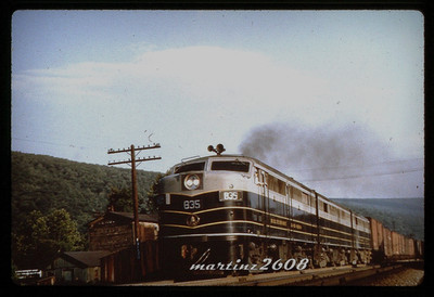 (MZ) DUPE TRAIN SLIDE-BALTIMORE & OHIO  (B&O)  835.  ACTION