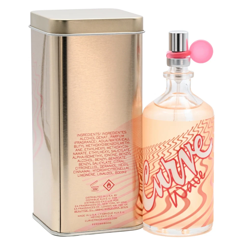 CURVE WAVE por Liz Claiborne edt Perfume Mujer 3.3 / 3.4 OZ Nuevo en Caja Foto 3 de 4
