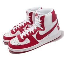 Scarpe da basket Nike UK 9 uomo TERMINATOR HIGH bianche università rosse sneakers