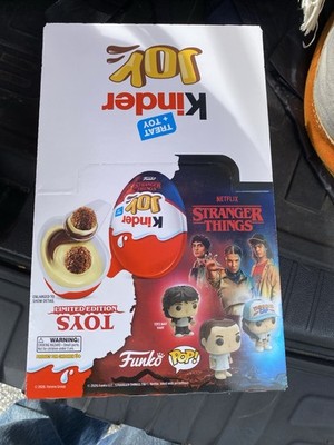 STRANGER THINGS Kinder Eggs Funko Toy New Display Case Of 15 Eggs