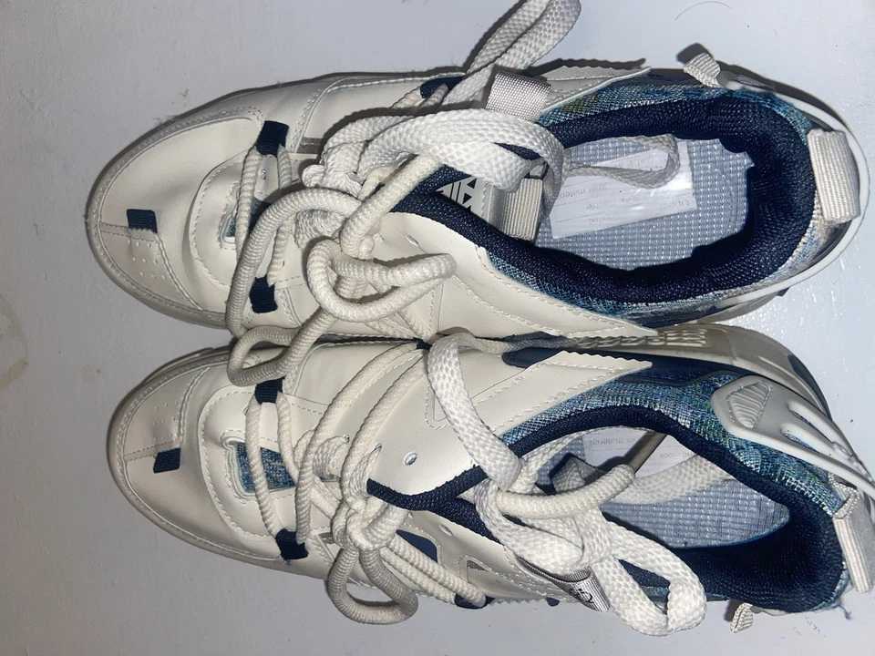 Offernay Sneakers White Blue | Chunky Streetwear Shoes | Size EU 44 / US 10 Foto 3 de 4