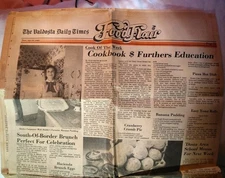 1985 Valdosta Daily Times Food Flair Section  Recipes And Grocery Ads