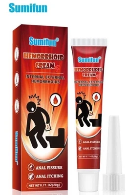 DERMFREE Sumifun Herbal Haemorrhoid Cream Treatment Hemorrhoid Ointment Piles Pain Relief