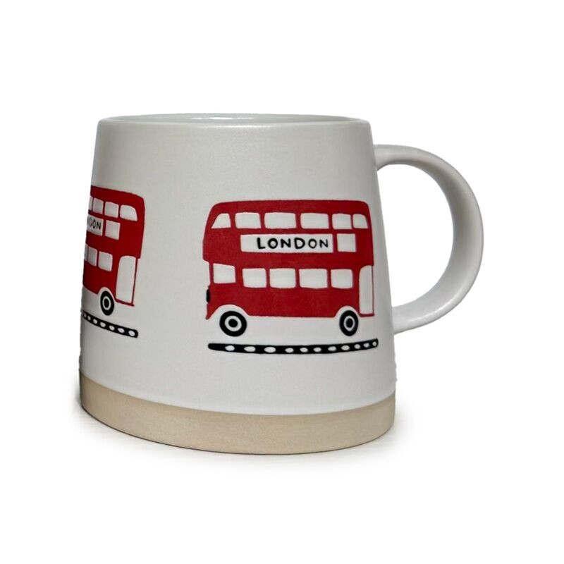 London  Red Bus / Routemaster Tapered Stoneware Mug - 420ml -  Brand New & Boxed