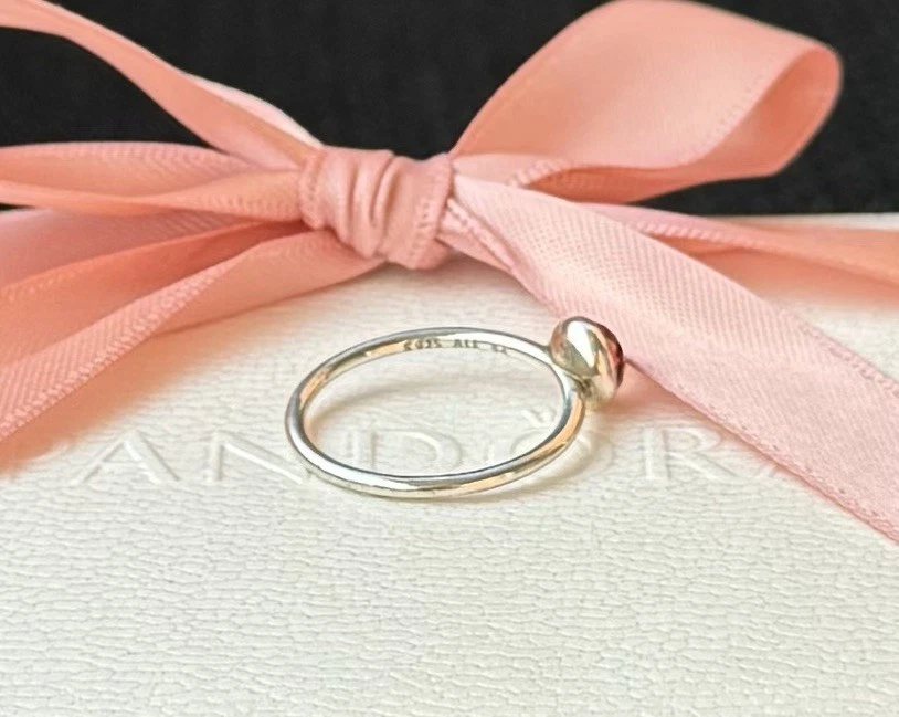 Original Pandora Ring „Tröpfchen“ rot Monat Juli 925 silber #191012SRU Gr. 54 - Bild 2 von 4