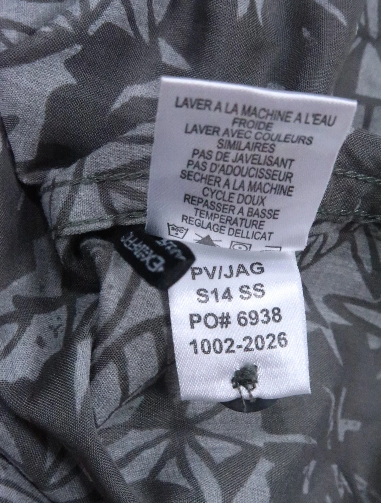 lightweight TRAVEL performance LEAF shirt HAWAIIAN MENS LARGE SS