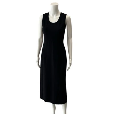 The Row Black Knit Scoop Neck Maxi Tank Dress Size M