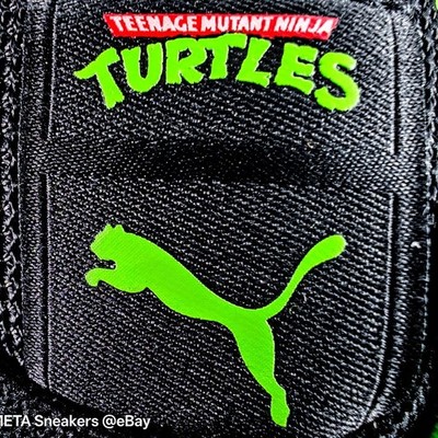 Puma TMNT RS-X US 12 Men's Black/Green/Grey Limited Retro