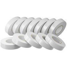 12 Pack White Electrical Tape Waterproof, 0.7 in x 66 FT High Temp Electric T...