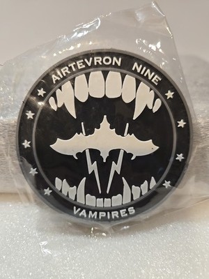 AIRTEVRON NINE Vampires, GID PVC Patch, 3 inch with Hook and Loop Patch