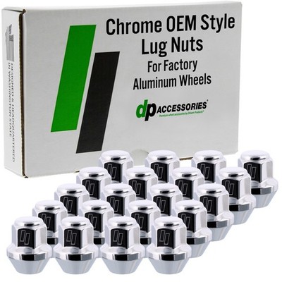 Chrome Lug Nuts for 2013-2016 Lincoln MKZ with Factory Wheels