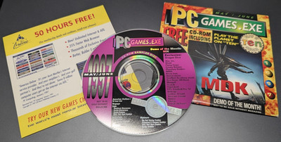 Vintage PC Games.exe MDK Demo Of The Month CD ROM May/June 1997