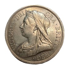 1893 victoria halfcrown nice aunc example