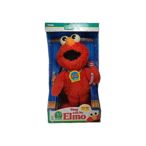 Sesame Street SING WITH ME ELMO Plush 17" NOS Vintage 1997 TESTED WORKS Tyco NEW