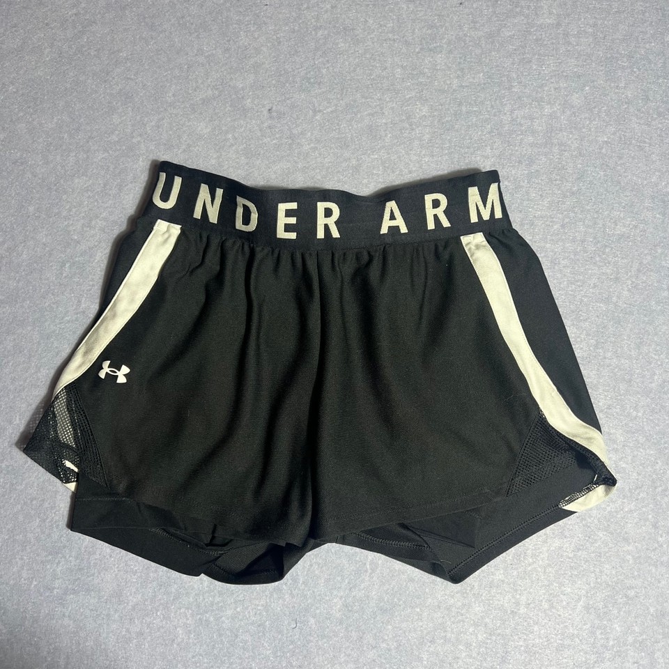Under Armour Play Up 2-in-1 Running Gym Shorts Black XS