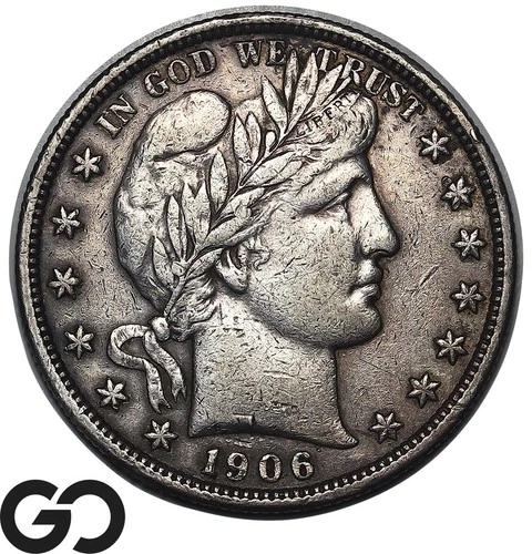 1906-D Barber Half Dollar Choice AU Denver Mint Issue
