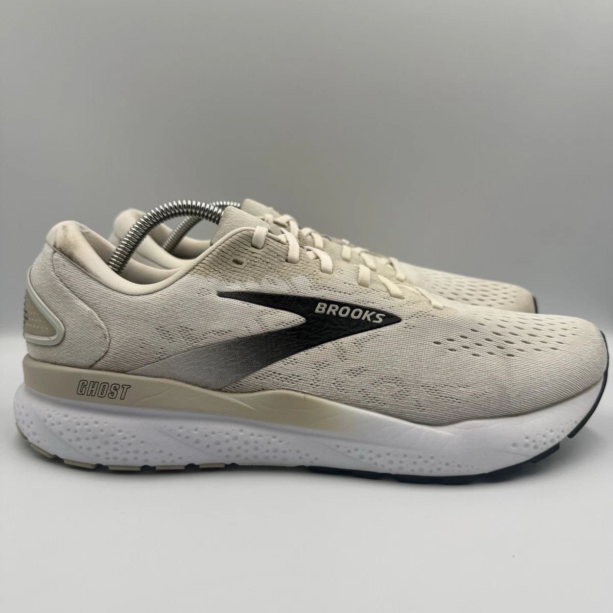 Brooks Ghost 16 Mens Size 11.5 Medium D White Black Running Sneakers 1104181D125 Brooks Ghost 16 [1104181D125] Men Running Shoes White  main image 4