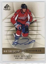 2013 SP Game Used Edition Authentic Rookies Gold Tom Wilson #117 Rookie Auto RC