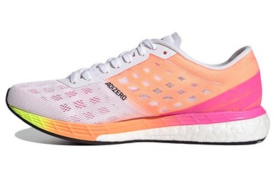 adidas Adizero Boston 9 White Screaming Pink 2021 - H68744