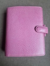 Vintage Pink Leather Pocket Filofax with 2026 Inserts New Unused Made In England