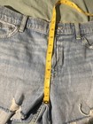 NWT Aerie Women's Light Wash Denim Cut Off Shorts Elastic Waist Raw Hem Size M — photo 5