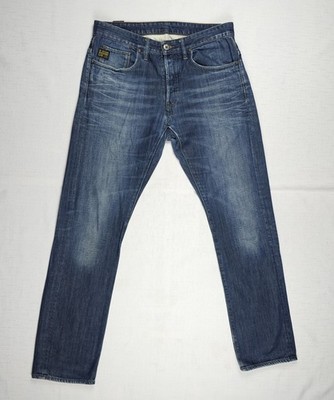 G-Star RAW Denim Jeans YIELD SLIM W33 L32 Blau Washed Original 