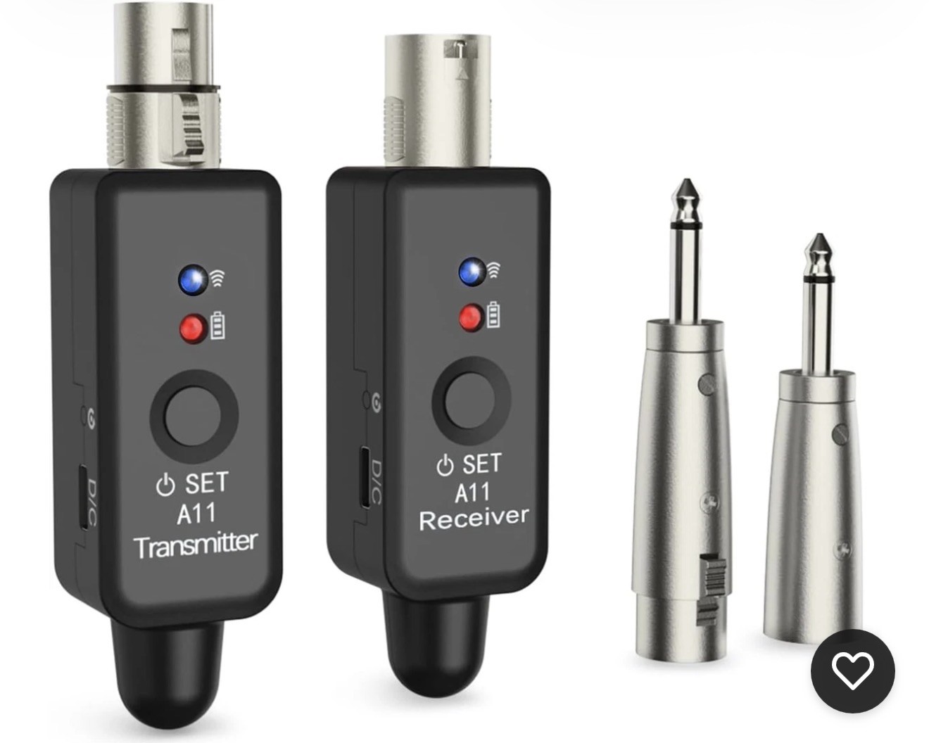 Transmisor de micr&oacute;fono inal&aacute;mbrico A11 de 2,4 GHz