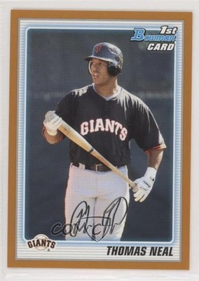 2010 Bowman Prospects Orange 75/250 Thomas Neal #BP99 n1u