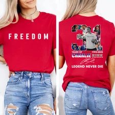 Freedom Charlie Kirk Two Side T-Shirt, Rest In Peace Charlie Kirk T-Shirt