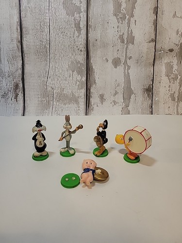 Vintage Wilton’s Looney Tunes Complete Band Set Of Cake Toppers Figures Lot 5