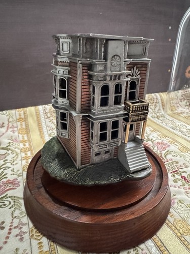 Legends Victorian Homes Larry 1990 Webster Stick Pewter Sculpture Home 119/950 - Bild 20 von 22