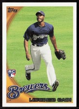 2010 Topps #US-173 Lorenzo Cain Rookie Card. rookie card picture