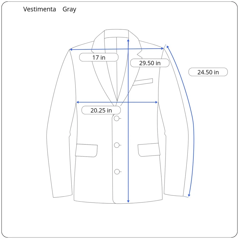 Vintage Vestimenta Italy Wool & Linen Men's 38R Dark Gray Plaid Woven Sport Coat - Image 3 of 4