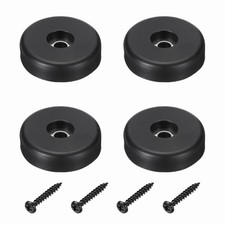4 x Rubber Speaker Isolation Feet,1.57" Black Anti-Vibration Base Pad