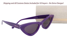 JIMMY CHOO Addy/S WOMENS Sunglasses Purple Frame Tinted Lens Cat-Eye RRP€ 315