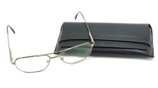 SAFILO ELASTA 7126 9HM GOLD METAL WRAP AVIATOR EYEGLASSES FRAMES 58-17-140