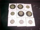 Lot (9) Standing Liberty Quarters 90% Silver U.S. Coins, VISIBLE Dates 1925 - 30