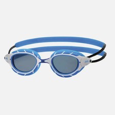 Zoggs Predator Swim Goggles, Blue with Smoke Lens, Small Fit