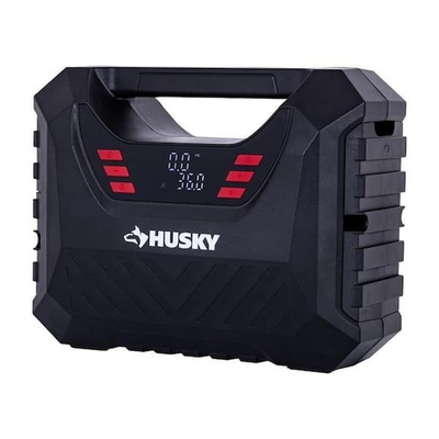 #ad Husky Inflator Portable Tire Pump AC DC 12V 120V Digital Gauge LED Auto Shut Off $77.88