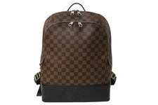 LOUIS VUITTON Jake Backpack Damier Ebene Brown Canvas Brown Black