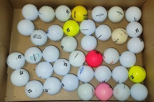 Golf Balls - 39 Bridgestone used, but usuable balls
