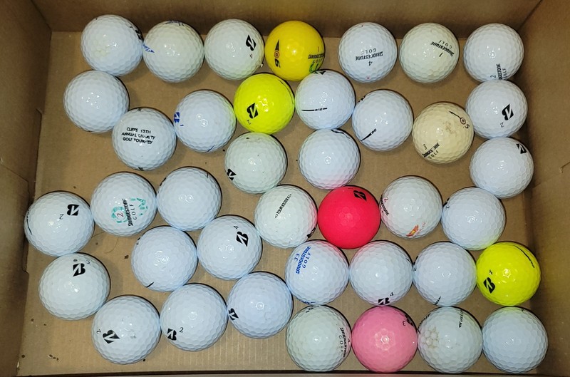 Golf Balls - 39 Bridgestone used, but usuable balls