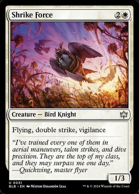 4x Shrike Force MTG Bloomburrow NM Magic Regular